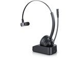 CSL Bluetooth Headset BT 5.3, Mikrofon, Noise Cancelling, Multipoint, mit Ladestation, kabellos, für Smartphone & PC