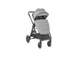 Kikka boo Kombikinderwagen Ava 3 in 1 Babywanne, Babyschale, Gummiräder, Tasche grau