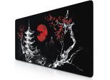 Titanwolf Gaming Mauspad XXL Speed Gaming Mousepad 900x400 mm, Deskpad, rutschfest & abwaschbare Rückseite, für Speed & Präzision, Japan Ink Painting