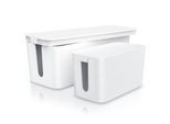 Bearware Kabelbox Set 2 teilig, Gummifüße, zum Kabelmanagement