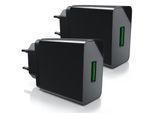 Aplic 2x USB-Ladegerät (3000 mA, 2-tlg., Quick Charge 3.0 USB-Ladegerät 1x USB A QC 3.0 Port / max. 3A über QC)
