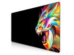 Titanwolf Gaming Mauspad XXXL Speed Gaming Mousepad 1200x600 mm, Deskpad, rutschfest & abwaschbar, für Speed & Präzision, Color Lion 2