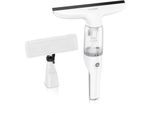 Brandson Akku-Fenstersauger Fensterreiniger inkl. Sprühflasche mit Wischbezug, 28 cm Saugdüse, Laufzeit ca. 30 minuten, für Fenster Duschkabine Spiegel, 2200 mAh