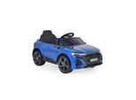 Moni Kinder Elektroauto Audi SQ8 e-tron EVA-Reifen Musik Licht MP3-Eingang Gurt blau