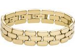 Armband FOSSIL "Schmuck Geschenk Edelstahl Armkette Arden", gold (gelbgoldfarben), Armbänder, Damen, 19cm, Edelstahl, Armband