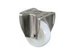 BS Rollen Bockrolle, Durchmesser 125mm, B 45mm, 700kg, HS110 .B14, mit Anschraubplatte weiß (HS110.B14.125)