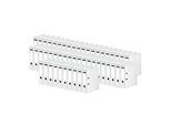 5x 10er-Set Schäfer Shop Select Ordner DIN A4, Rücken 80 mm, mit Griffloch, PP, weiss