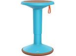 Sitzhocker ECO UPis1, Kunststoff, Ø 330 x H 450–630 mm, pastellblau