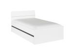 Xora Bett, Grau, Weiß, 120x200 cm, Blauer Engel, Goldenes M, Made in Germany, Lattenrosthöhe individuell einstellbar, in verschiedenen Größen erhältlich, Kinder- & Jugendzimmer, Kindermöbel, Kinderbetten, Kindereinzelbetten
