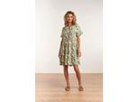 Smashed Lemon 23104 vrouwen vintage strandbloem jurk met korte mouwen
