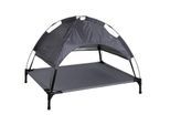 Kerbl Pet Hundeliege Vacation Top mit Sonnendach, Grau, 105x86x75 cm