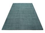 Teppich ESPRIT "Gil, ESP-39954, auch als Läufer erhältlich", blau (petrol türkis), B:160cm H:8mm L:230cm, Polyester, Teppiche, Teppich, handgewebt, seidig glänzend, schimmernde Farbbrillianz, Melangeeffekt