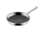 WMF Bratpfanne Profi Resist, Schwarz, Silber, Metall, rund, backofengeeignet, kratzfest, rostfrei, antihaftbeschichtet, ergonomischer Griff, Kochen, Pfannen, Bratpfannen