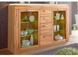 Highboard VOGL MÖBELFABRIK, beige (kernbuche teilmassiv), B:182cm H:114,5cm T:40cm, Sideboards, Highboard, Breite 182 cm
