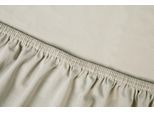 Spannbettlaken KAYORI "Shizu", beige (sand), B:160cm L:220cm, Jersey-Elasthan, Obermaterial: 97% Baumwolle, 3% Elasthan (LYCRA), Bettlaken, Bettlaken Spannbettlaken, Bio-Baumwolle