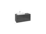 V&B Waschtischunterschrank Collaro 120x54,8x50cm, WT links, glossy grey ; Villeroy & Boch (C08200FP)