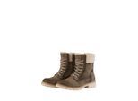 TOM TAILOR Damen Wasserdichte Stiefel mit Fütterung, beige, Uni, Gr. 37