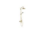 hansgrohe Showerpipe Axor Montreux m TH, Kopfbrause, 240mm, 1j, brush. gol opt (16572250)