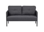P & B Sofa, Grau, Metall, 2-Sitzer, Füllung: Polyester, 126x79x70.5 cm, Wohnzimmer, Sofas & Couches, Sofas