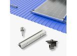 Trapezblech-Montageset für 2 Module mit Kurzschienen