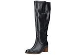 Stiefel GABOR "Gabor Stiefel Leder", Damen, Gr. 38,5, notte, Leder, Schuhe Stiefel