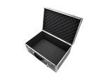 HMF 18441-02 Aufbewahrungskoffer, Transportkoffer Aluminiumrahmen, 48 x 32 x 22,5 cm, Schwarz