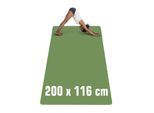 200x116 XXL Fitnessmatte - 6mm Extra Breite Yogamatte - Rutschfeste Sportmatte