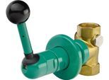 KWC Aquarotter Notduschventil, Unterputz, grün, 60 l, Kipphebel, Einbautiefe 35-60 mm, 2000101128 2000101128