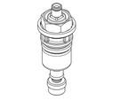 KWC Aquarotter Funktionsteil, AQUALINE, für WC-Spüler DN20, 2000104374, 2000104374 2000104374