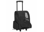 VidaXL Haustier Trolley schwarz