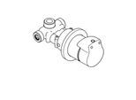 KWC Aquarotter Selbstschluss-Eingriffmischer, AQUAMIX, Komplettarmatur, 2000104805, 2000104805 2000104805