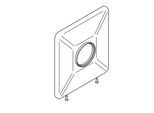 KWC Aquarotter Edelstahlabdeckplatte, AQUAMIX, 205x225 mm, 2000104951, 2000104951 2000104951