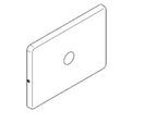KWC Aquarotter Edelstahlabdeckplatte, A3000open, 207x147 mm, 2000105718, 2000105718 2000105718