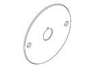 KWC Aquarotter Edelstahlabdeckplatte, AQUATIMER, D 136mm, 2000105763, 2000105763 2000105763