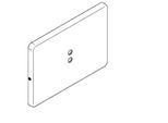 KWC Aquarotter Edelstahlabdeckplatte, A3000open, 207x147 mm, 2000109488, 2000109488 2000109488