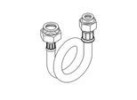KWC Aquarotter Schlauch, G3/4xG1/2, 600 mm, DN8, gerade, 2030012245, 2030012245 2030012245