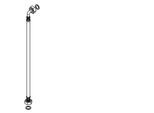 KWC Aquarotter Schlauch, CAMPUS, G1/2xG1/2, 500 mm, L-Form, 2030066251, 2030066251 2030066251