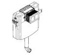 KWC Aquarotter WC-Spülkasten, Montage Technikraum, Spülmenge 6l/3l, 2030066229 2030066229