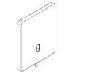KWC Aquarotter Edelstahlabdeckplatte, F5, 120x150 mm, Sensorhalterung, 2030068769, 2030068769 2030068769