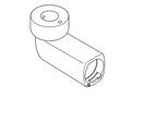 KWC Aquarotter Adapter, F4, für Wandbatterie, für bauseitigen Sterilfilter, Edelstahl, 3600005555 3600005555