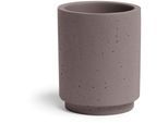 Zahnbürstenhalter MÖVE "Solid", grau, H:9,5cm, Zement, Zahnputzbecher, Zement