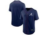 Footballtrikot FANATICS "Fanatics Trikot Atlanta Braves Core Foundation", Herren, Gr. XL, blau, 100% Polyester, Trikots