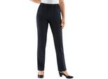 Jerseyhose CLASSIC BASICS, Damen, Gr. 24, Kurzgrößen, blau (marine), 100% Polyester, unifarben, lang, Hosen Jerseyhose