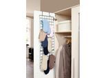 Hängeaufbewahrung RUCO "Organizer für Accessoires", silberfarben, B:31cm H:110cm T:0,5cm, Kunststoff, Aufbewahrungsboxen, Kleideraufbewahrung für Schranktür oder Kleiderstange, Made in Germany