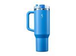 Thermobecher LURCH "Big Cup 1200 ml", blau, Trinkgefässe, 15cm, 1.200ml, Kunststoff, Silikon, Thermobecher, B:11,8cm H:15cm