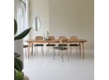 Ausziehtisch Clara aus massivem Eichenholz 180 x 95