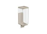 hansgrohe Lotionssp Axor Uni Rectangular Glas, Wandmontage, brushed nickel (42610820)