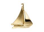 Kettenanhänger JOBO "Anhänger Segelschiff", gold (goldfarben), Schmuckanhänger, Damen, Silber 925 (Sterlingsilber), Kettenanhänger, 925 Silber vergoldet