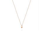 Kette mit Anhänger LIEBESKIND BERLIN "Schmuck Geschenk Edelstahl Halskette The Mini Drop Tropfen", rosa (roségoldfarben), Halsketten, Damen, Edelstahl, L: 45 B: 2mm, B:2mm