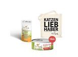 I love my cat Sparset für Katzen mit Nierenschwäche - Nassfutter + Nierenkraft Pulver + Jutebeutel